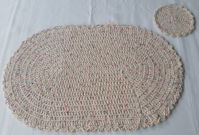 Crochet coasters crochet placemats Mexican placemats Etsy