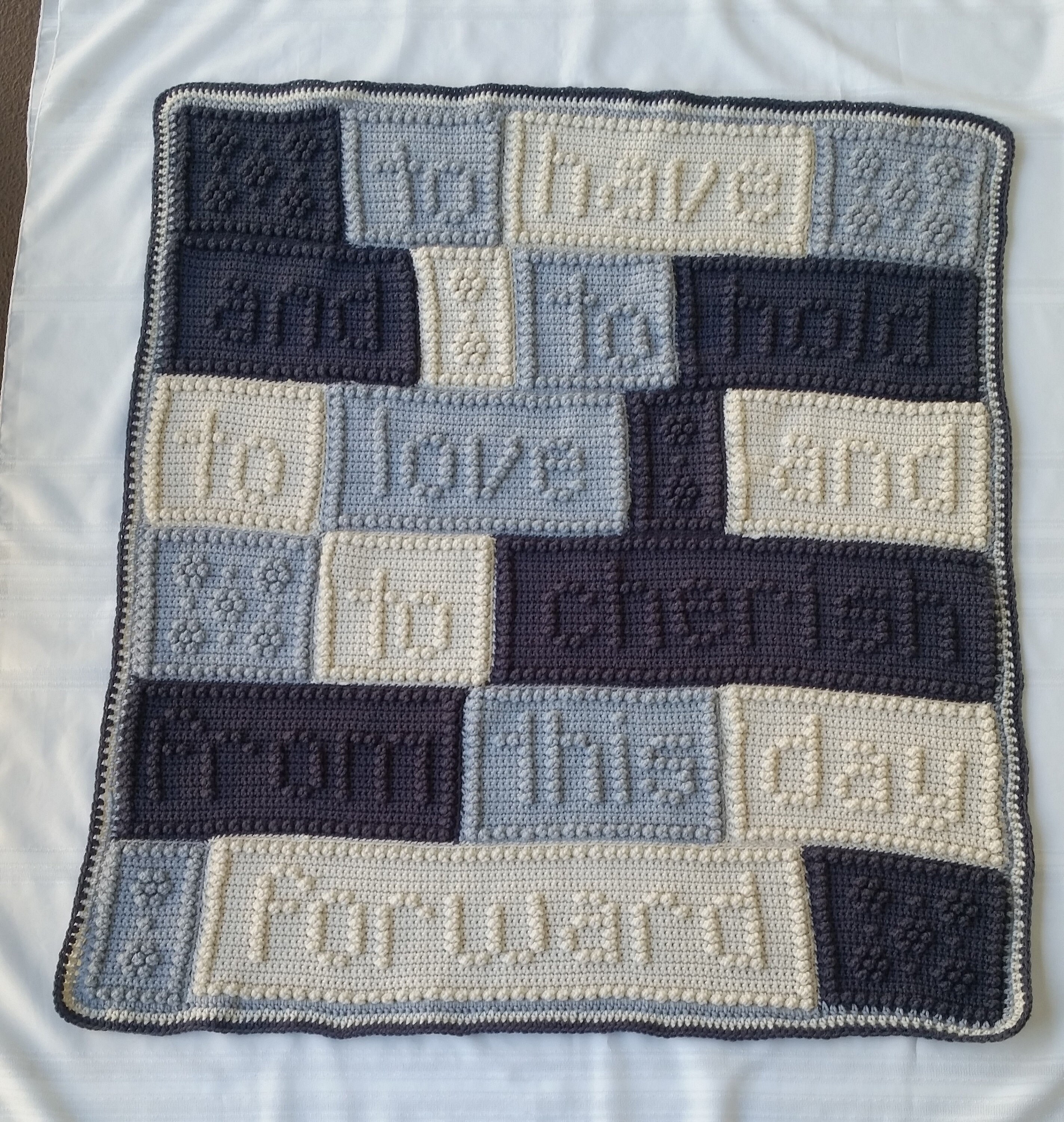 Wedding or Anniversary blanket crochet wedding vows blanket Etsy