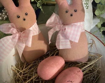 Primitive Easter Bunny-Easter Bunny-Easter Decor-FarmyBunny-Tiered Tray