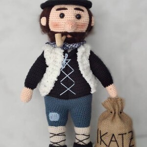 Patrón OLENTZERO y MARI DOMINGI amigurumi, tutorial para hacer muñeco y muñeca de ganchillo regalo o decoración de navidad, gabonak imagen 5