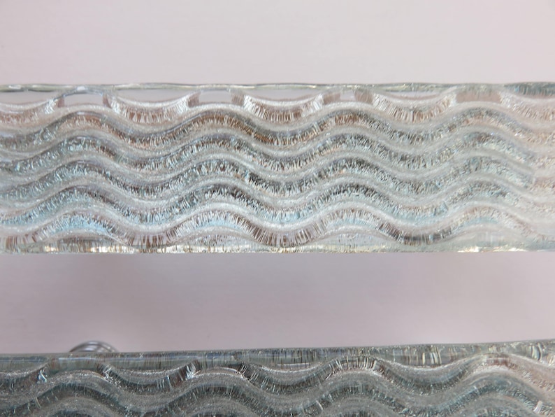 Custom Textured Glass Cabinet Hardware Wave Texture Cabinet Etsy