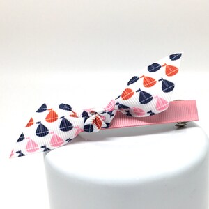 ODD Mod Hair Clip - Red & Blue Sailboats