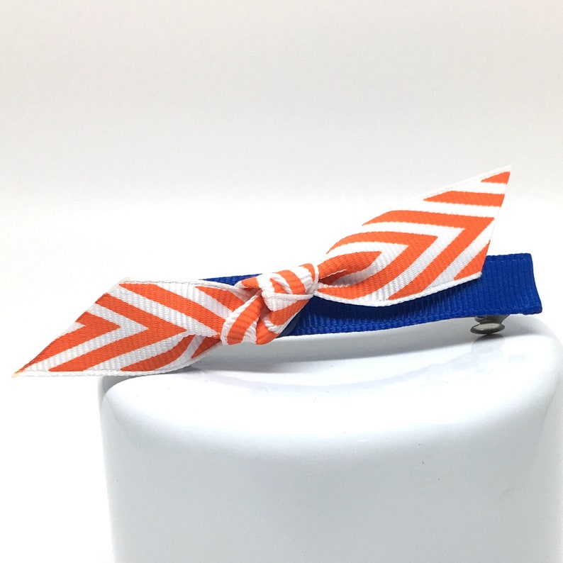 ODD Mod Hair Clip Orange Chevron