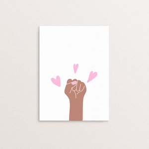 Feminist Hand Illustration, Latinx, Latina, Brown and Beautiful, Selena, Feminista, Chingona, Xingona, Pro Immigration, Mujer