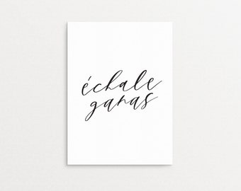 Échale Ganas Printable | Encouragement Motivational Wall Art Print, Latina Spanish Quote Digital Download, Latinx, hechale ganas latino