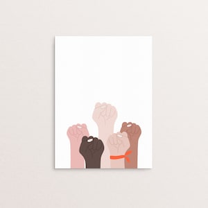 Feminist Hand Illustration, Latinx, Latina, Multicultural, Feminista, Chingona, Xingona, Pro Immigration, Afrolatina, mujeres, Hispanic
