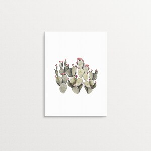Cactus decor, Cactus printable set, Pastel cactus art, Botanical print, Watercolor wall art, Succulent art, Digital art prints, Boho decor