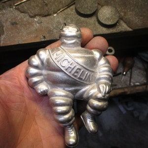 michelin man french tire ratrod hotrod car hood ornament