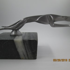 rare vintage lincoln greyhound hotrod ratrod car hood ornament