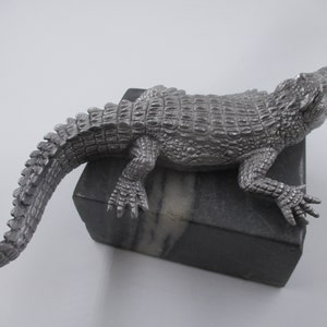 alligator crocodile africa rare car hood ornament