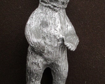 grizzly bear, kodiak, alaska, rat rod, hot rod, car hood ornament