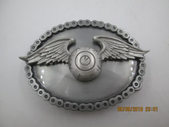 biker belt buckle