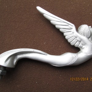 winged goddess, flying lady, nymph,mascot, car hood ornament