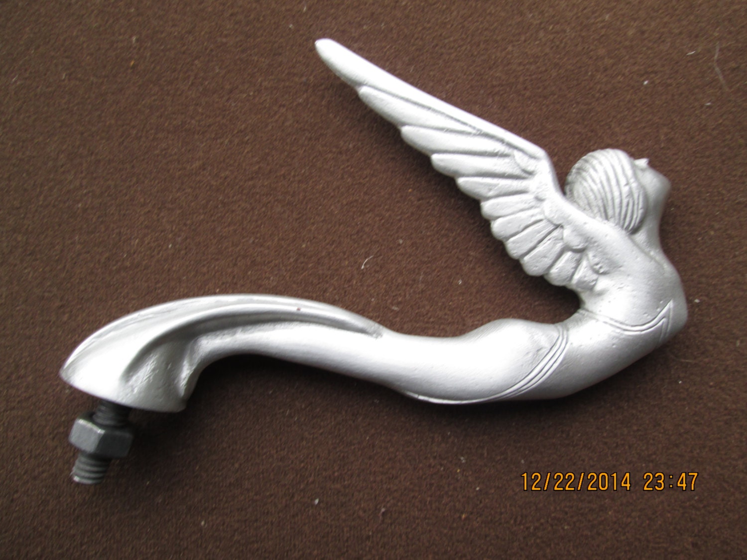 Winged goddess flying lady nymphmascot car hood ornament Etsy