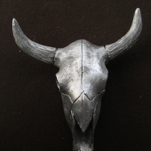 texas long horn skull,ratrod,hotrod, car motorcycle hood ornament