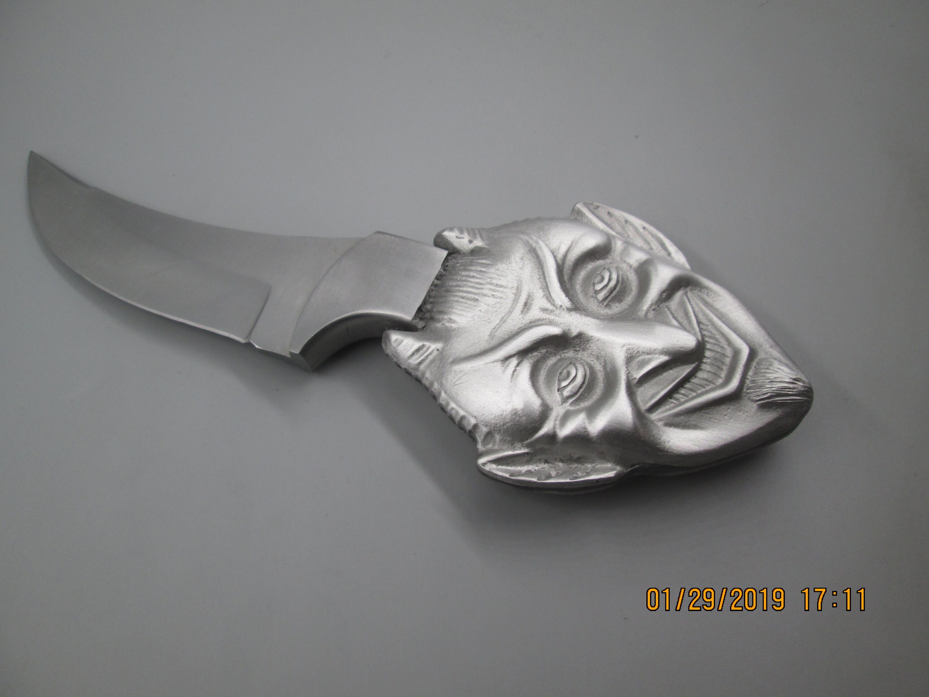 Satan Smiling Sacrificial Collectible Devil Knife Blade Etsy India