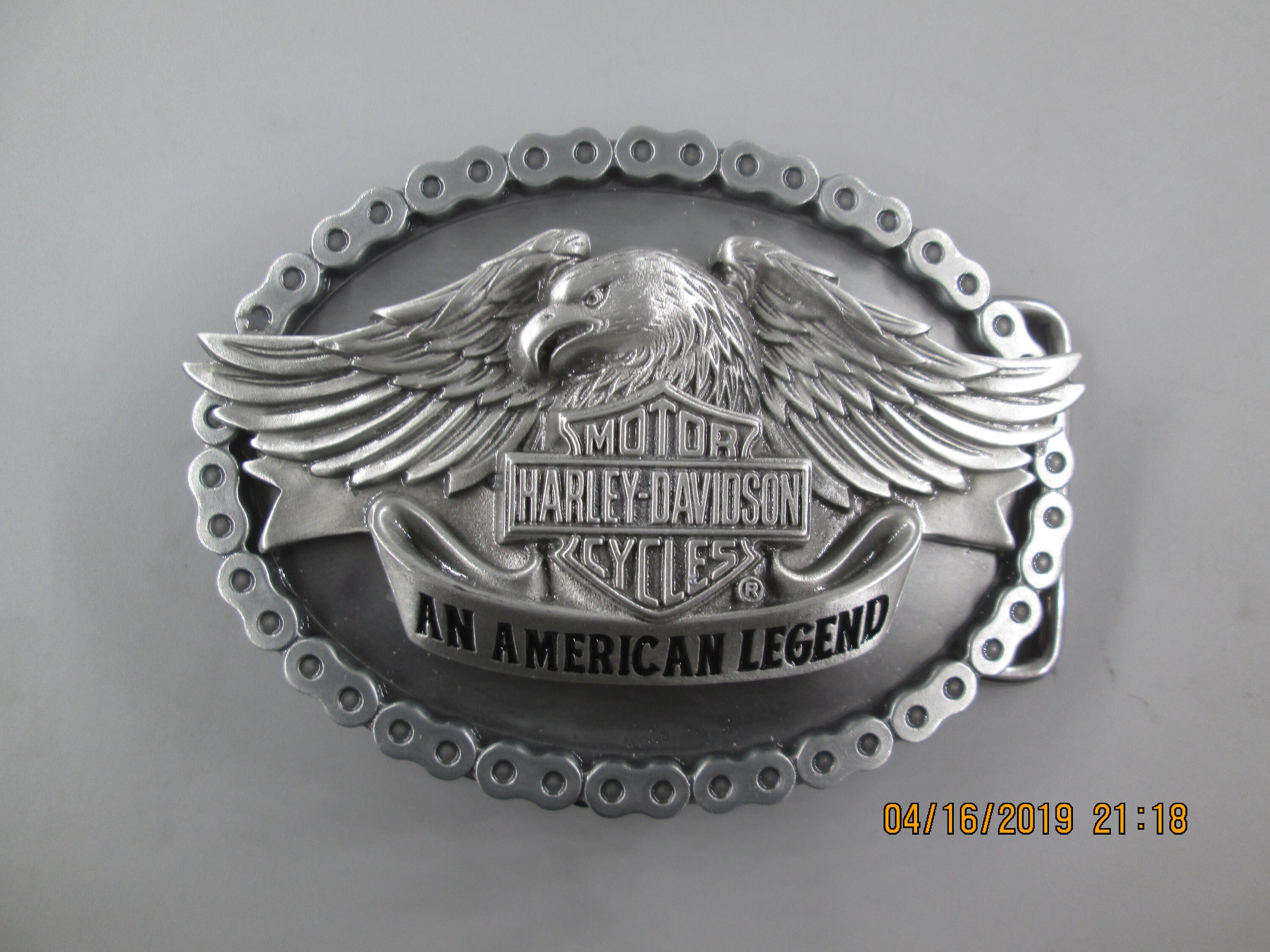 Vtg Harley Davidson Motorcycles Wings Soaring Belt Buckle Biker Motorcycle s 30? Harley-Davidson Motorcycle Men main image 4