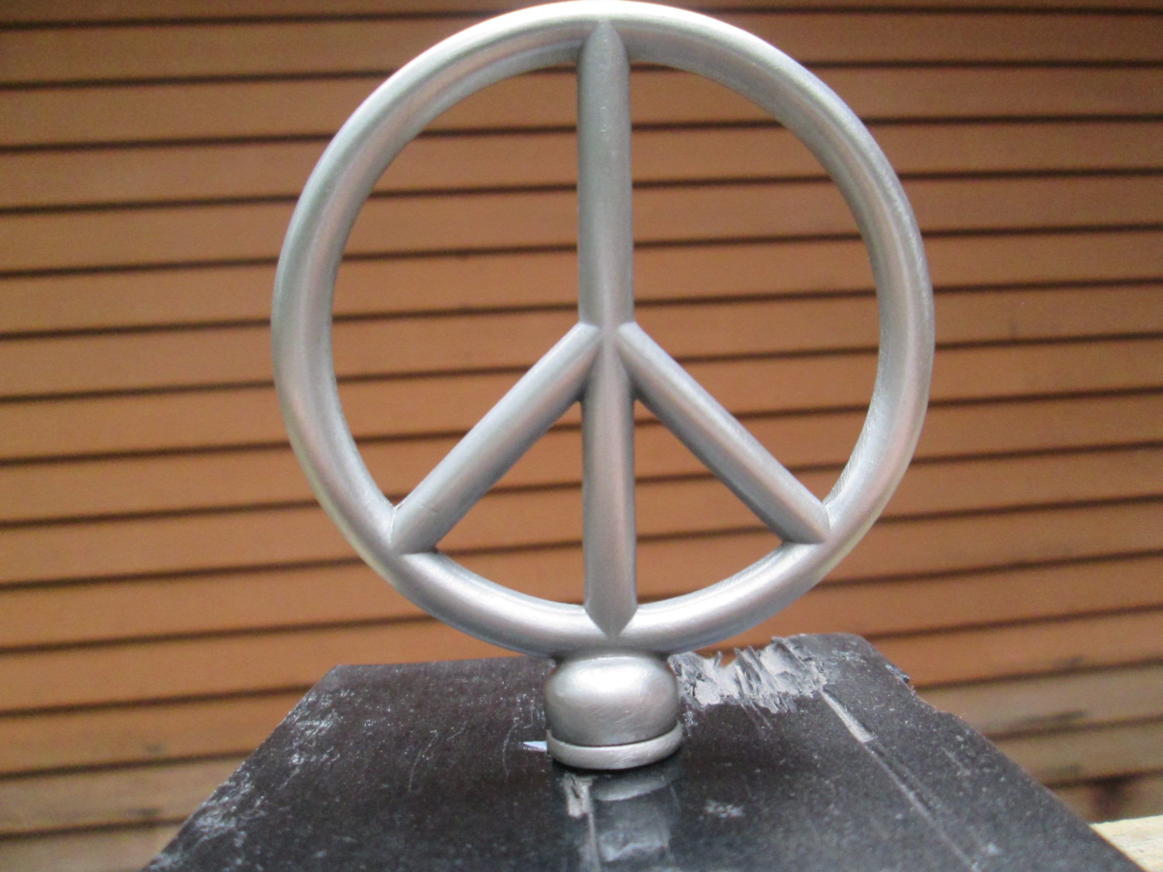 Peace Sign Ban the Bomb Hippies Car Hood Ornament - Etsy