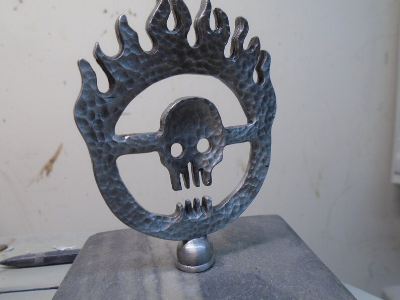 King Cobra Snake ratrod hotrod car hood ornament Cane Walking Stick Top | #2062890982