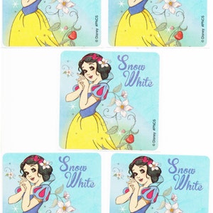 ディズニープリンセス 白雪姫 ステッカー - 封筒シール、記念品、報酬表 メリット - アリエル 白雪姫 ラプンツェル オーロラ シンデレラ - プリンセス