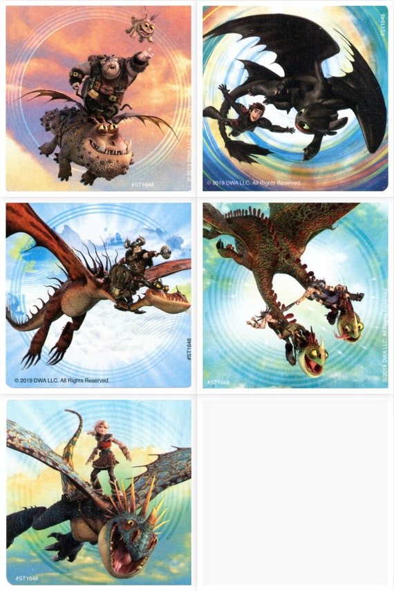 How to Train Your Dragon Stickers Hidden World Envelope Etsy Australia