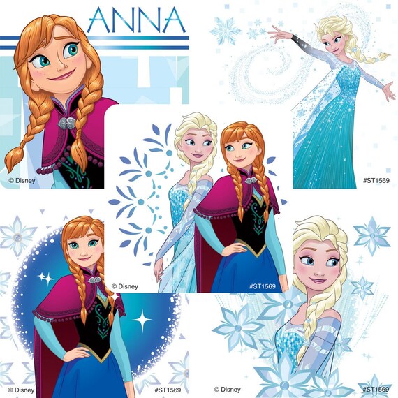 Party Favors 10 Frozen Anna and Elsa Rewards Large Stickers 
