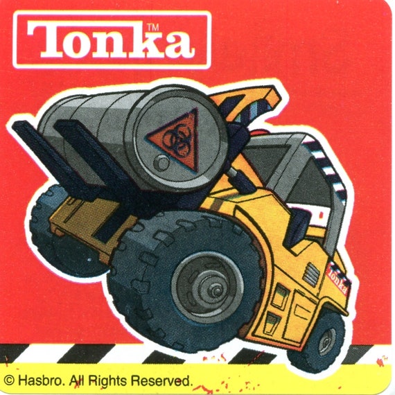 15 Tonka Truck Party Favors Large Stickers