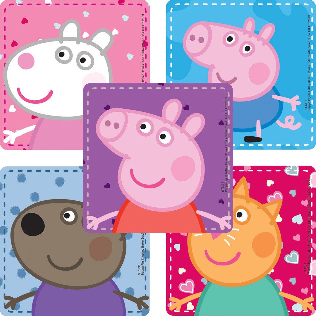 Peppa Pig Stickers Peppa Stickers Envelope Seals, Party Favors, Reward