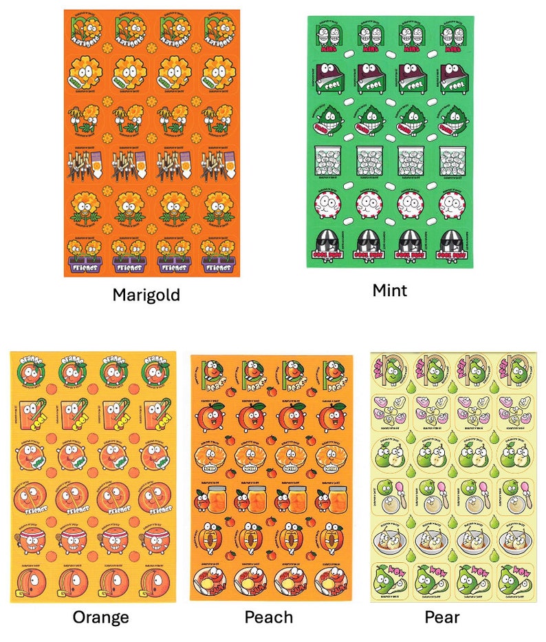 Scratch and Sniff Stickers Merit Awards Reward Charts Scrapbooking