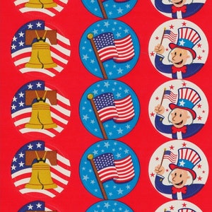 Adesivos Scratch and Sniff - Faça prêmios de mérito, gráficos de recompensas Scrapbooking Photo Safe Scratch n Sniff Apple Pie Scent American Pride 4 de julho