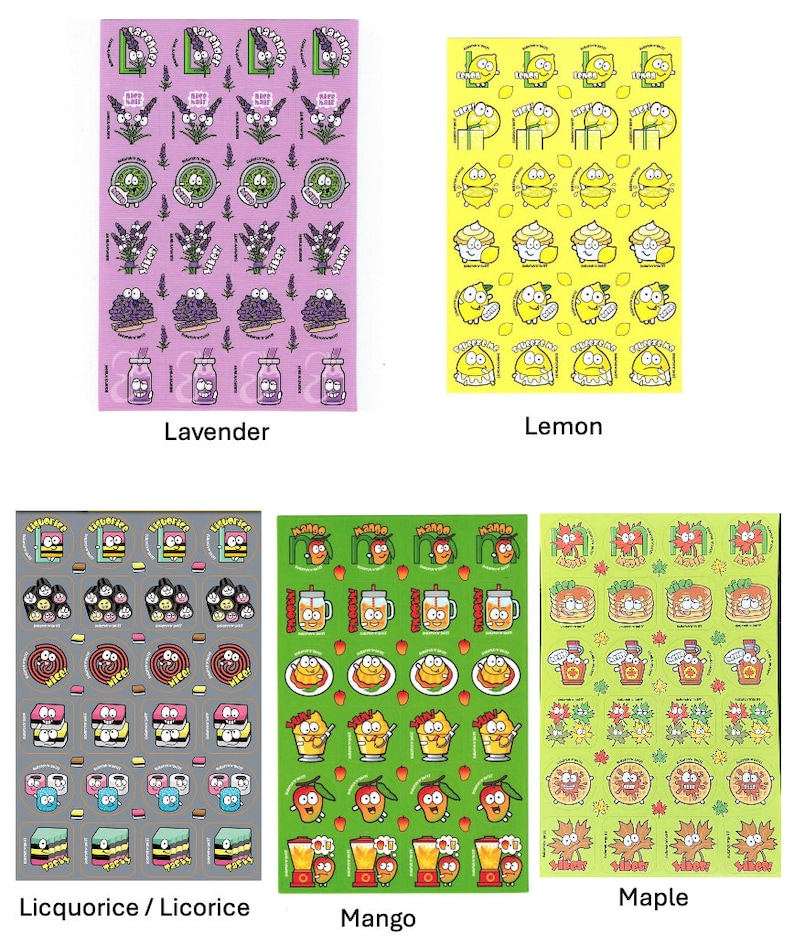 Scratch and Sniff Stickers Merit Awards Reward Charts Scrapbooking