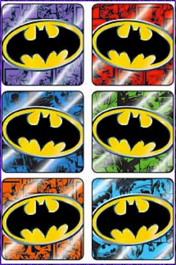 Pegatinas con licencia del logotipo de Batman Sellos de - Etsy México