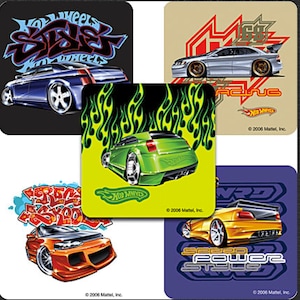 Adesivi Hot Wheels - Festa di compleanno - Sigilli per buste, bomboniere, tabelle dei premi per genitori, premi al merito per insegnanti - Mostro delle auto da corsa