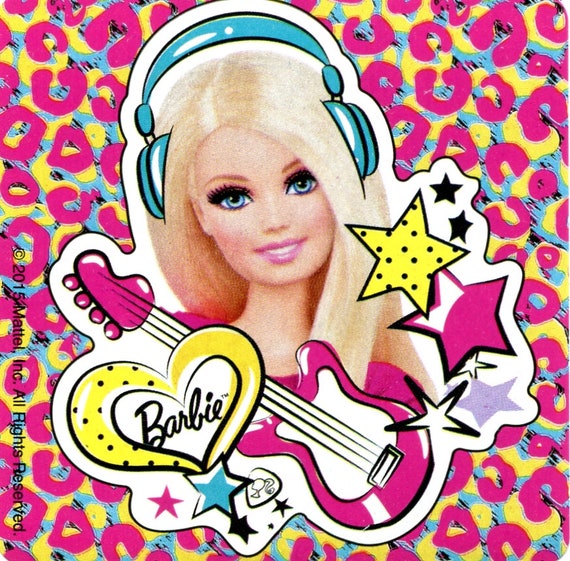 Pegatinas de Barbie con licencia Sellos de sobres, favores
