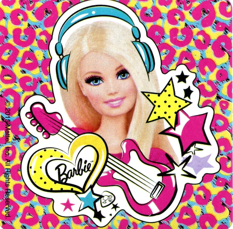 barbie stickers envelope seals favours reward merit etsy