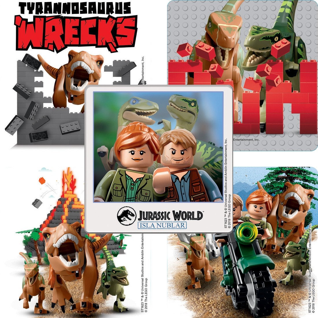 Jurassic LEGO Stickers Jurassic Party Lego Party Envelope Etsy