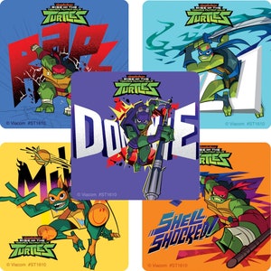 Teenage Mutant Ninja Turtles-stickers - TMNT - envelopzegels, feestartikelen, beloningskaarten voor ouders, leraren Merit Awards TMNT Party