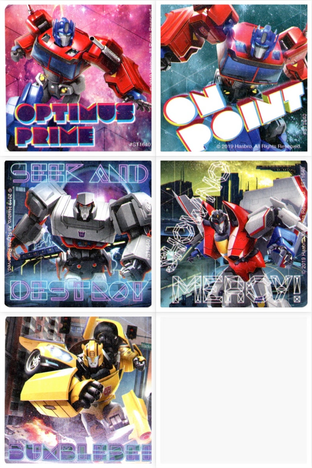 Transformers Stickers Transformers Dark Wonder Party Etsy