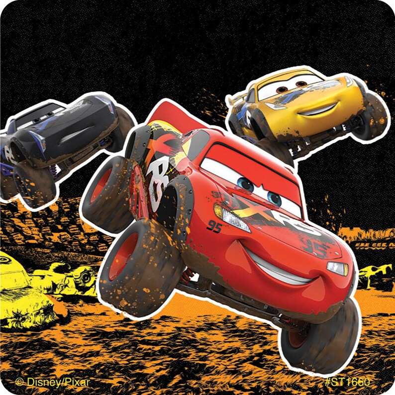 Muddin Sticker Disney Cars Stickers Cars Mudding Stickers Envelope Seals - Etsy