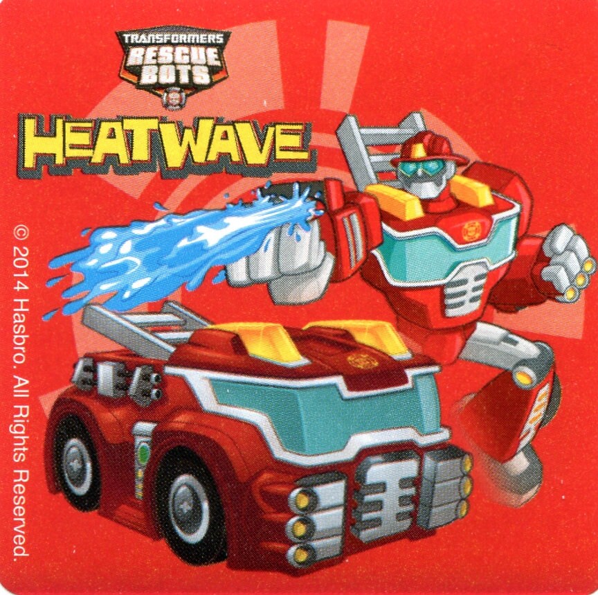 Rescue Bots Stickers - Transformer Stickers - Envelope Seals, Party ...