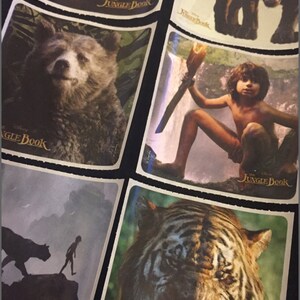 ジャングルブック ステッカー - 封筒シール、パーティーの記念品、保護者へのご褒美表、教師への功労賞 - ジャングルブック 映画ステッカー