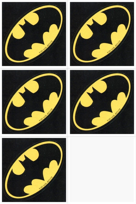 Batman sticker decal Self Adhesive Black Color (5X4.25 Inche)