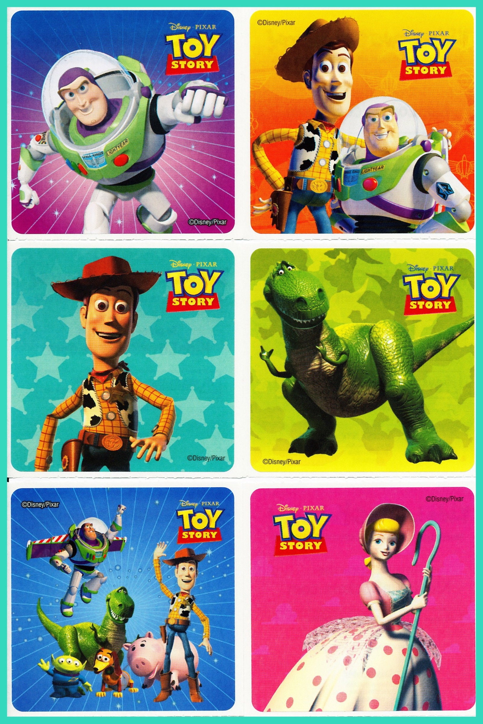 Woody Bullseye Gifts Party Supplies Toy Story Stickers x 5 Birthday Party 