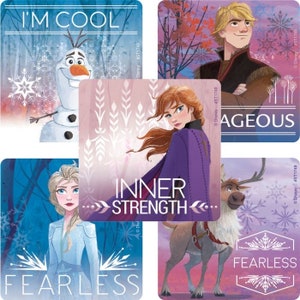アナと雪の女王ステッカー - アナと雪の女王 映画2 誕生日パーティー用品 - パーティーの記念品、報酬表、功績賞、先生用ステッカー - プランナーステッカー