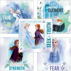アナと雪の女王 ステッカー - エルサ アナ オラフ - 封筒シール、パーティーの記念品、ご褒美表 親、メリット バースデー パーティー プランナー ステッカー ディズニー アナと雪の女王