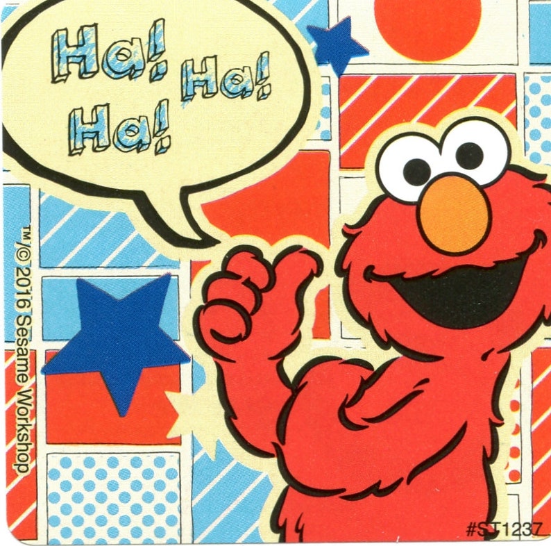 Sesame Street Elmo Stickers Sesame Stickers Envelope Etsy