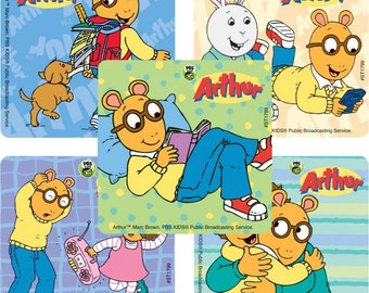 Arthur Stickers - Arthur Birthday Supplies - Party Favors, Reward Charts Parents, Merit Awards Teachers Stickers - Loot Planner Stickers