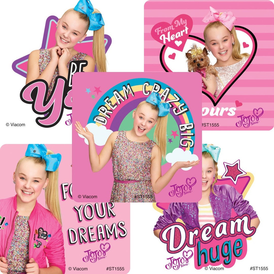 Jojo Siwa Stickers Jojo Stickers Bows Party Envelope Seals, Party