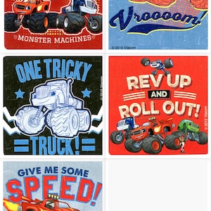 Blaze and the Monster Machines Sticker - Crusher - Umschlag Siegel, Party Favors, Belohnungstabellen für Eltern, Leistungslehrer GeburtstagSparty