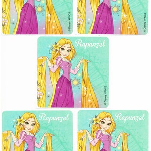 ディズニープリンセス ラプンツェル ステッカー - 封筒シール、記念品、報酬表 メリット - アリエル 白雪姫 ラプンツェル オーロラ シンデレラ - プリンセス